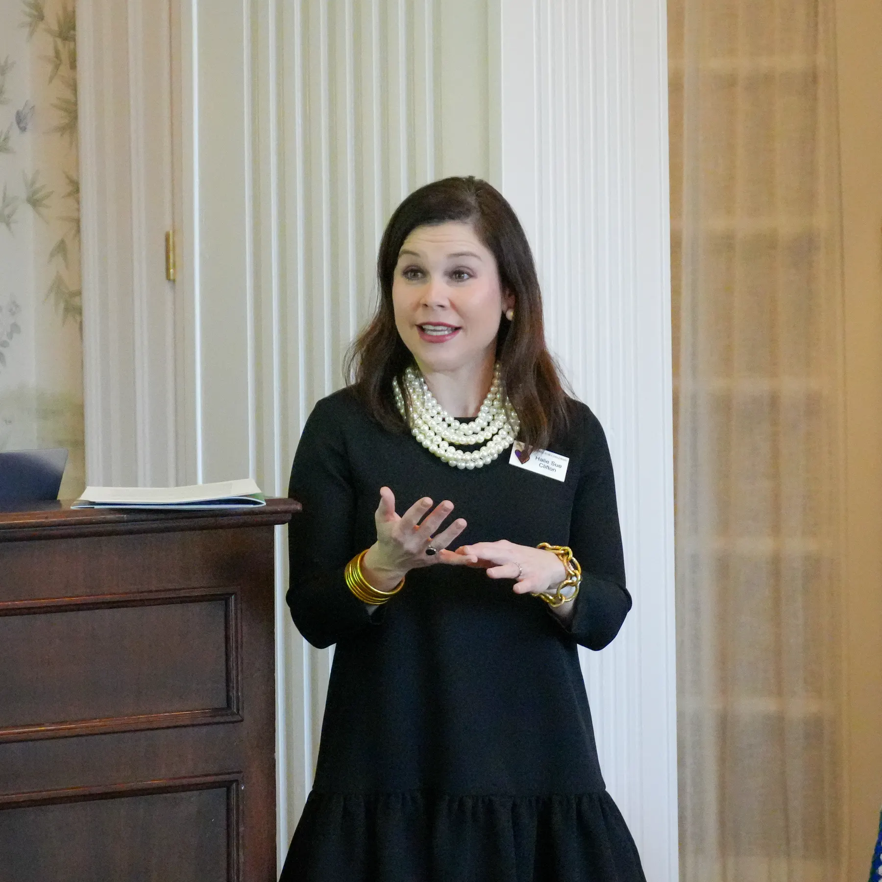 Guest speaker Halie Sue Clifton
