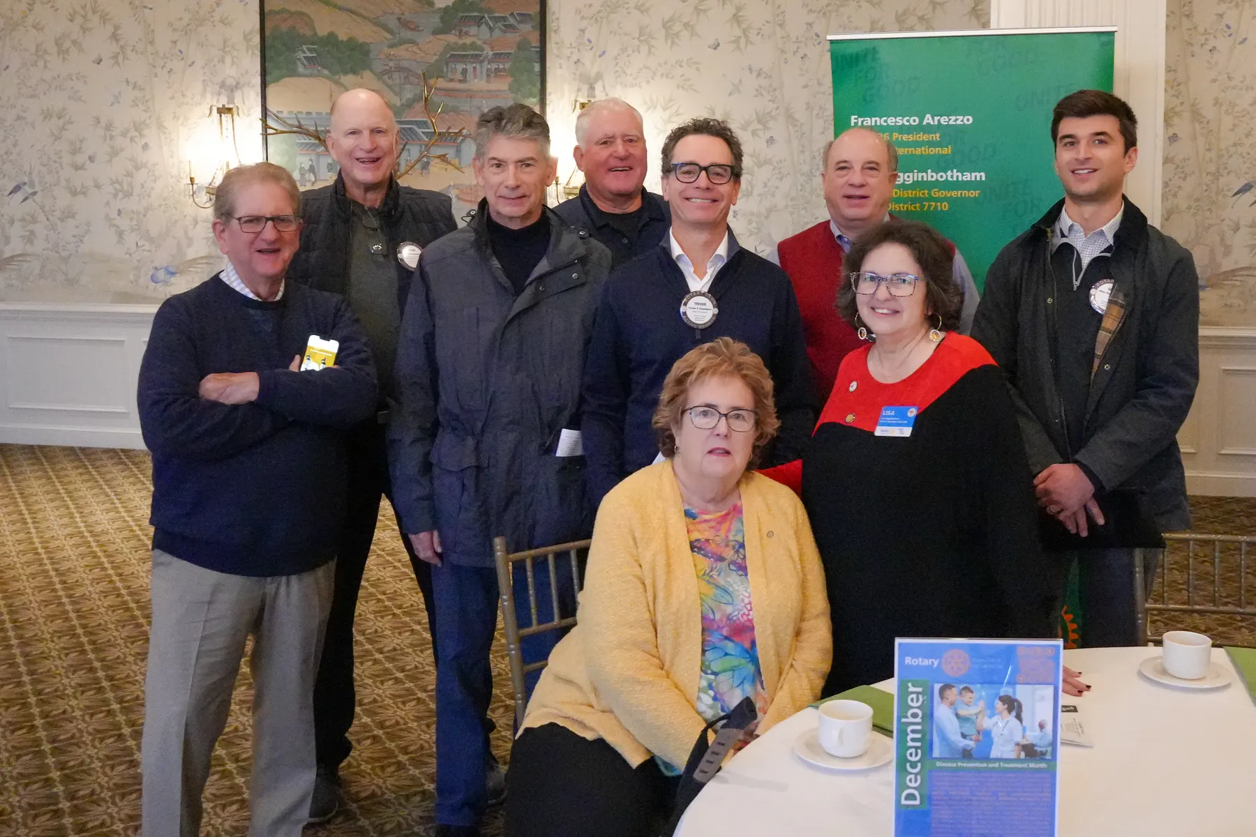 Our board members with Distric Governor Lisa Higginbotham