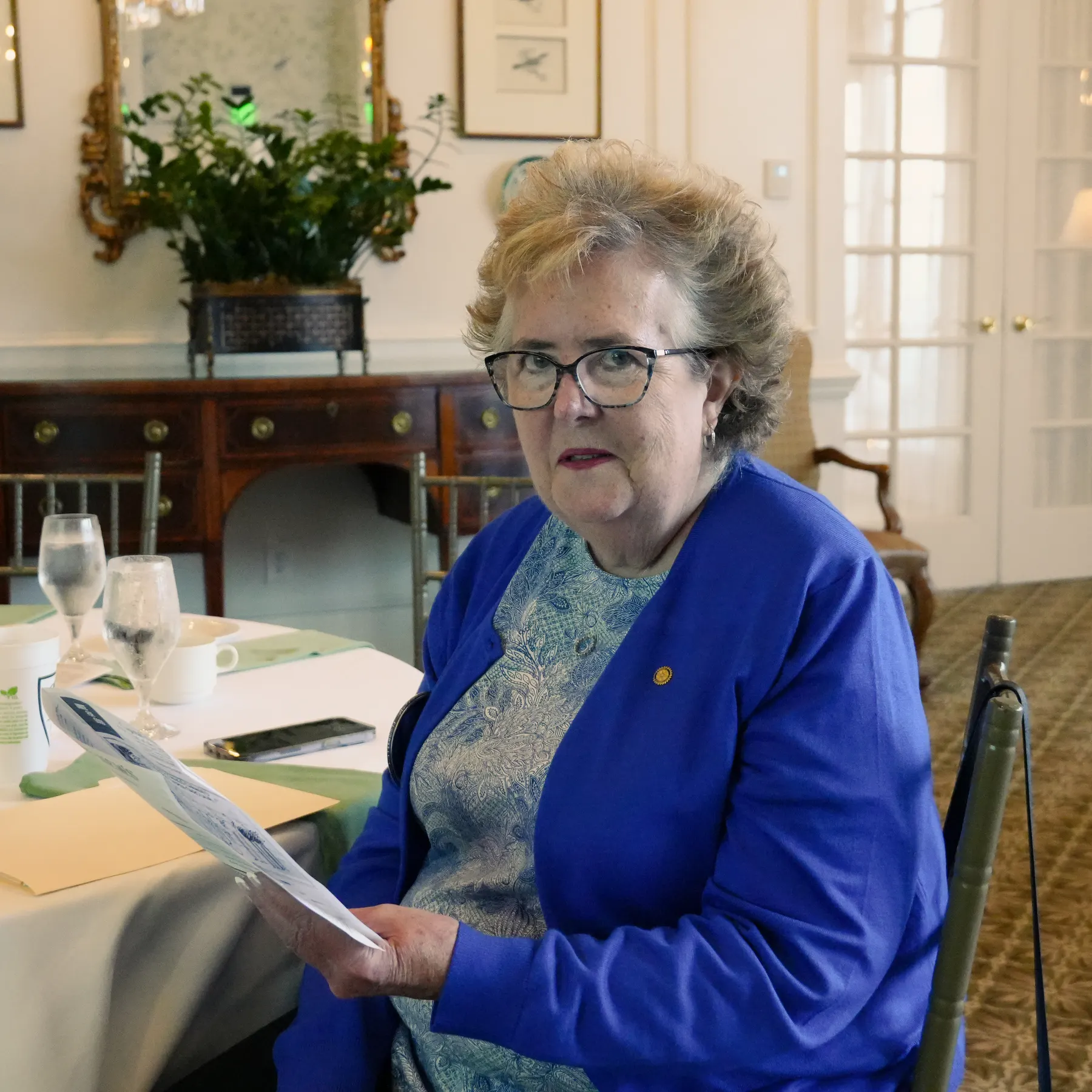 Mary Konwinski Rotary Member and Chair of Strayers Scholarship committee 